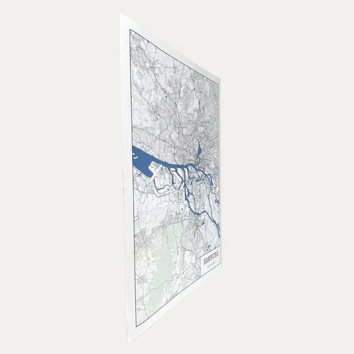 Koordinatenposter: Wand